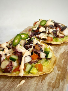 Una foto de Tostadas de ceviche de pulpo