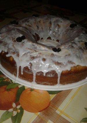 Una foto de Torta marmolada con glass