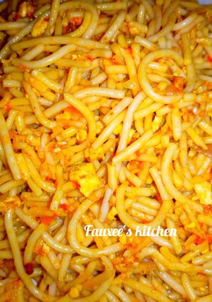 A picture of Egg spaghetti.