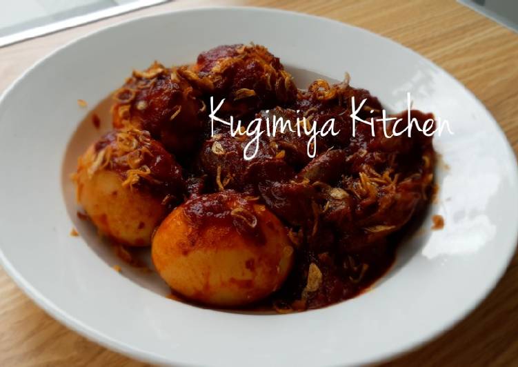 Telur & Ati Ampela Masak Habang