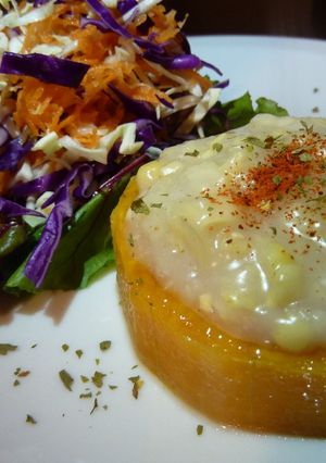 Una foto de Calabaza con bechamel de choclo