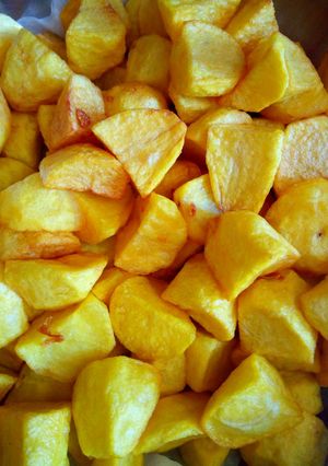 A picture of Fried potatoes #authormarathon.