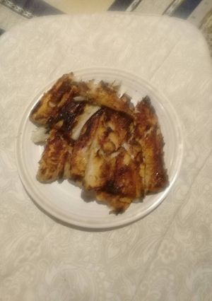 A picture of Grilled hake fish.