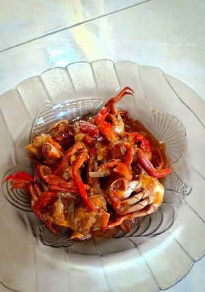 Foto resep Kepiting saus asam manis pedas (rajungan)