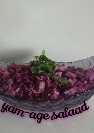 A picture of Yam-age salad.