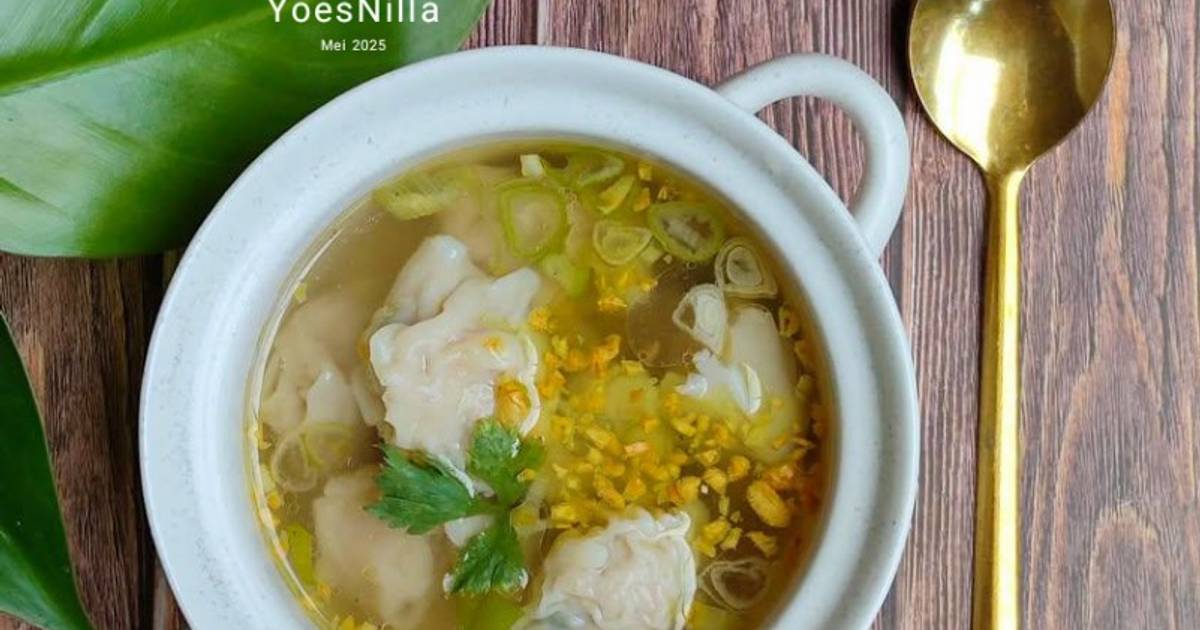 Resep Sup Pangsit Ayam Dengan Bahan Sederhana