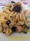 Linguine con Melanzane e Tonno