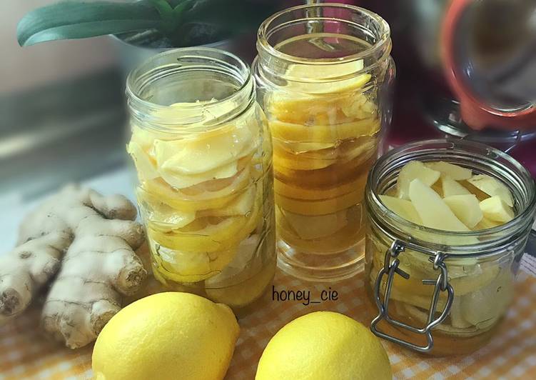 Bagaimana Membuat Imun Booster/ Lemon madu jahe/ Syrup Prebiotik 🍋 🍯 yang Enak Banget