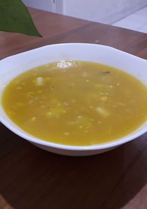 Foto resep Sup jagung labu kuning