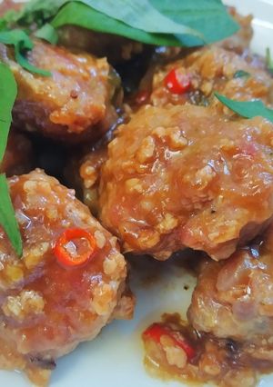 Hình của món Xíu mại sốt me.