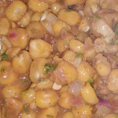 Boiled corn chaat A picture of Boiled corn chaat.