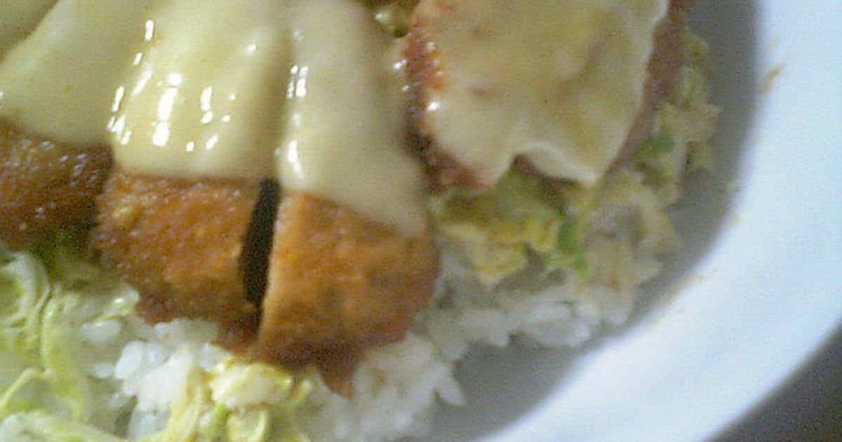 Easy Cheese Pork Katsu Rice Bowl Recipe By Cookpad.Japan