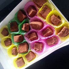 A picture of Nama Chocolates ( simple truffles).