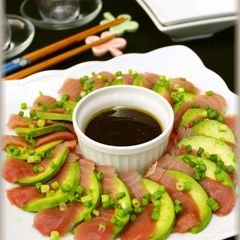A picture of Carpaccio of Tuna And Avocado.