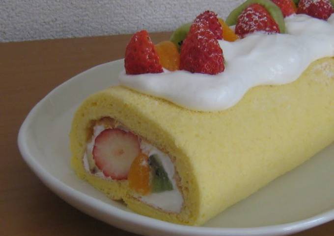 Easiest Way to Make Perfect Easy Roll Cake Sponge Made with Rice Flour
