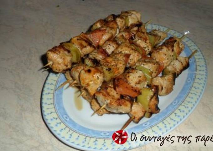 Turkey breast souvlaki