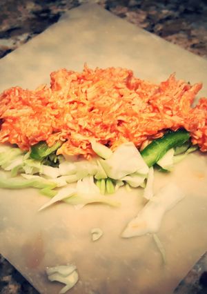 A picture of Skinny Buffalo Chicken Egg Rolls (baked).