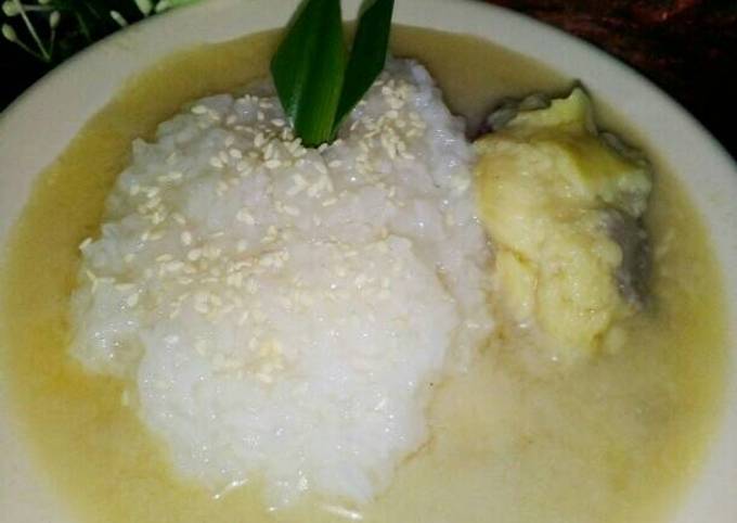 Resep Ketan Siram Kinca Duren aka Tandur (ketan duren) oleh Ayu Saraswati E.P - Cookpad