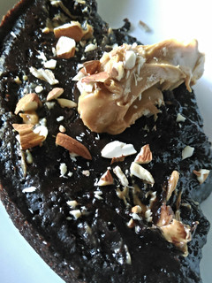 A picture of Slow Cooker Chocolate Peanut Butter Cake.