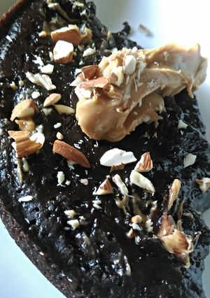 A picture of Slow Cooker Chocolate Peanut Butter Cake.