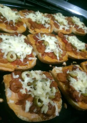 صورة لوصفة بيتزا على السريع 😋😁