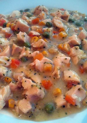 A picture of Vickys Chicken Fricassee, GF DF EF SF NF.