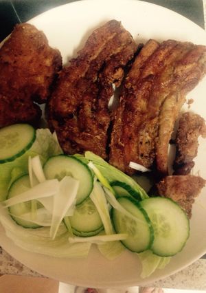 A picture of My Yummy Crispy Belly Pork 😃.