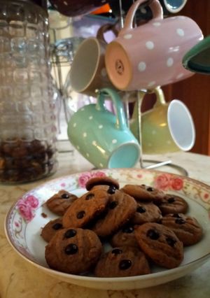 Foto resep Choco cookies teflon 4 bahan simple
