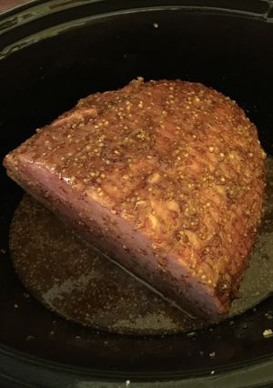 A picture of Ham in Crockpot.