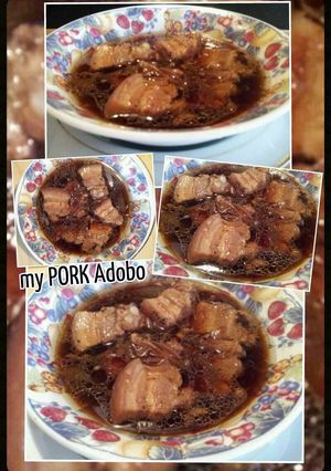A picture of AMIEs PORK ADOBO.