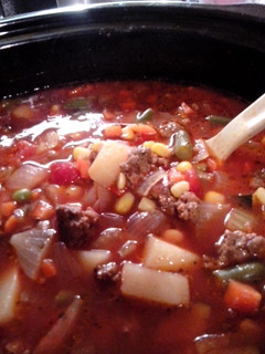 A picture of Beef and Vegetable Soup.