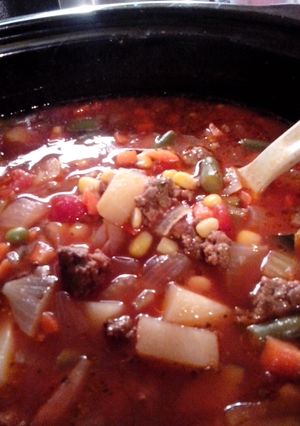 A picture of Beef and Vegetable Soup.