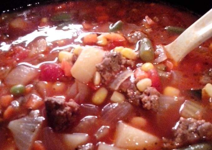 Simple Way to Make Super Quick Homemade Beef and Vegetable Soup