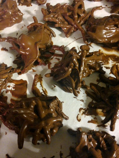 A picture of Haystacks.