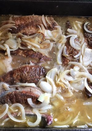 Una foto de Bifes de hígado al champagne