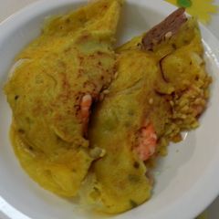 A picture of Vietnamese green bean pancake.