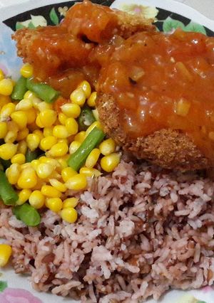 Foto resep Steak TemBeCes (tempe, beef, cheese) saus asam manis oregano