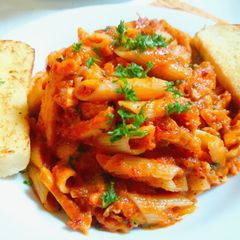 A picture of Penne Arrabiata.