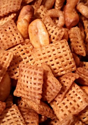 A picture of Sweet and Spicy Chex Mix.