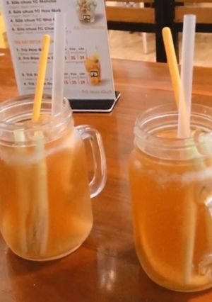 Hình của món Trà đào cam sả 🤍.