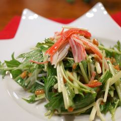 A picture of Natto & Mizuna Salad.