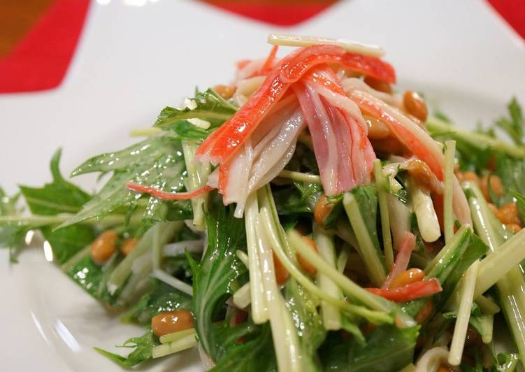 Natto &amp; Mizuna Salad