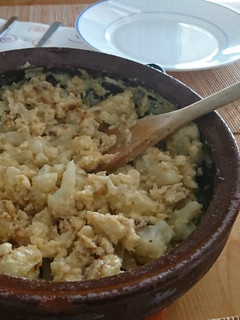 Una foto de Coliflor con huevos