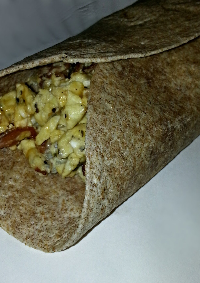 A picture of Bacon Breakfast wrap.
