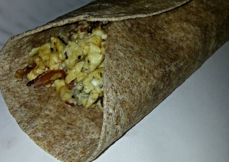Steps to Prepare Any-night-of-the-week Bacon Breakfast wrap