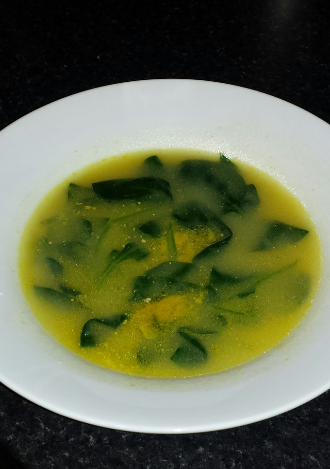 A picture of Spinach and Carrot Soup.