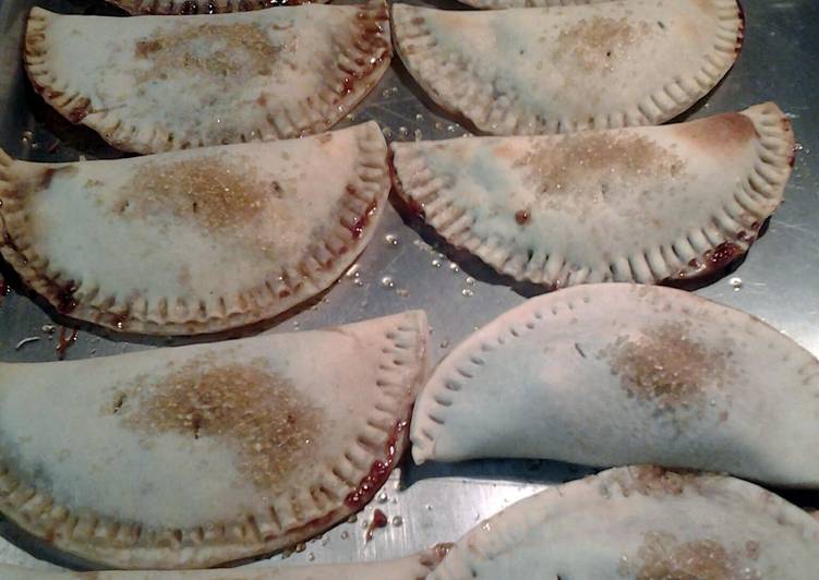 sweet and tart chocolate cherry empanadas