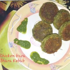 A picture of Chicken Hara Bhara Kebab.