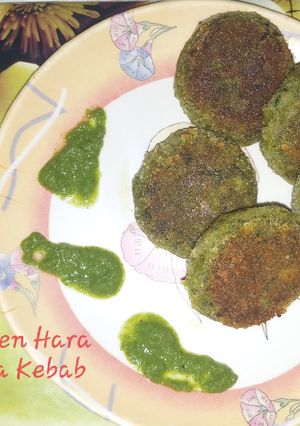 A picture of Chicken Hara Bhara Kebab.