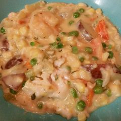 A picture of Fish and Shrimp Potpie.